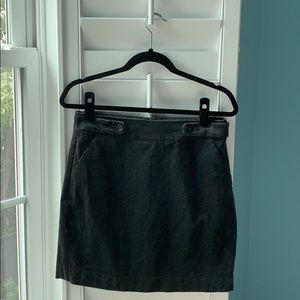 Gray Fall Skirt with Pockets
